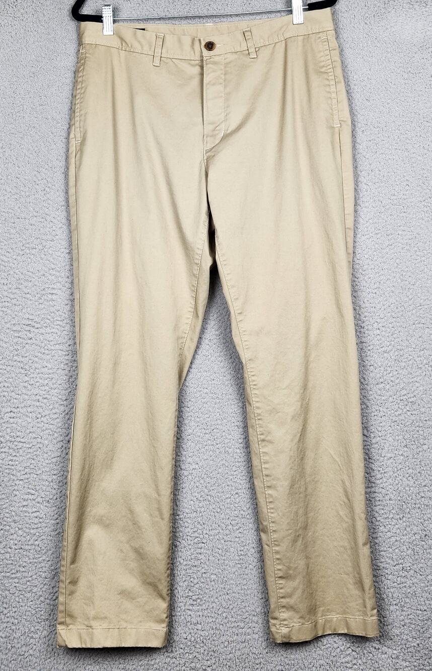 14th AND UNION Pants Mens Size 34 Beige Measure 34X31 Regular Fit Chino